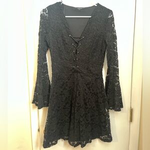 Elegant Black Lace Dress